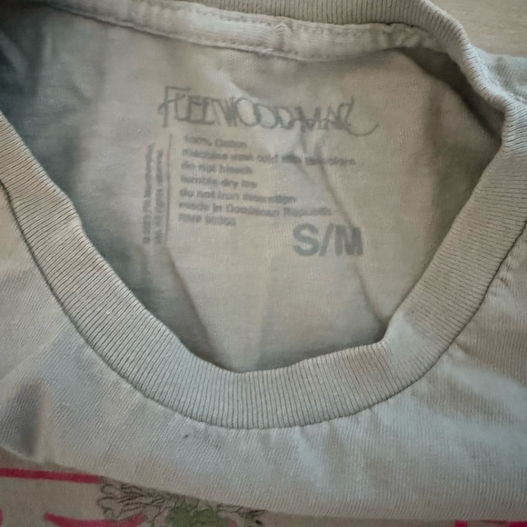 URBAN OUTFITTERS Fleetwood Mac oversized T-shirt Dress In Ivory / Size S/M - Picture 5 of 6